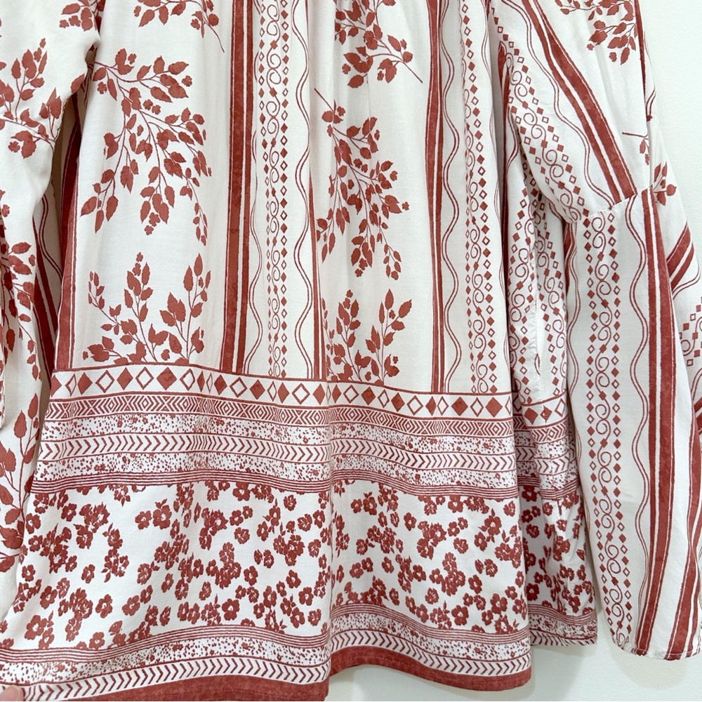 Spense Long Sleeve Bohemian Blouse Size Large - Picture 3 of 6